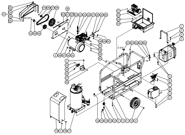 MITM GH-3004-SM30 pressure washer parts and manual